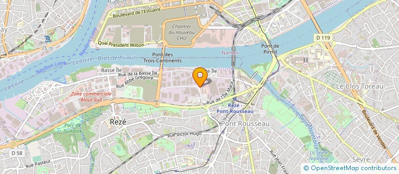 localisation de l'entreprise TRANSECO OUEST à REZE
