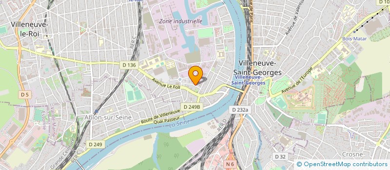 localisation de l'entreprise TRANSELEC à VILLENEUVE-LE-ROI