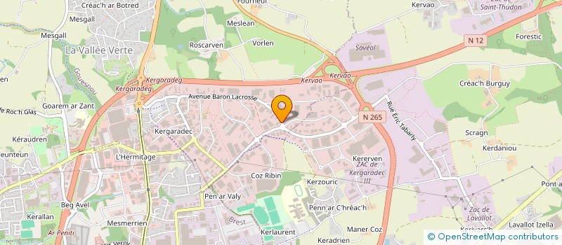 localisation de l'entreprise TRANSELEC à GOUESNOU
