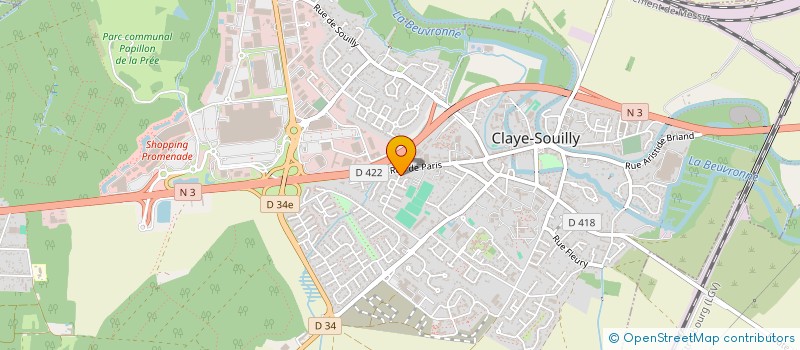 localisation de l'entreprise TRANSEO à CLAYE-SOUILLY
