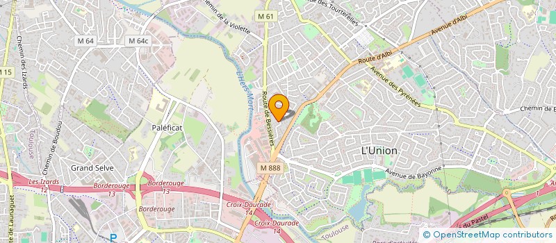 localisation de l'entreprise TRANSERVEX à L'UNION