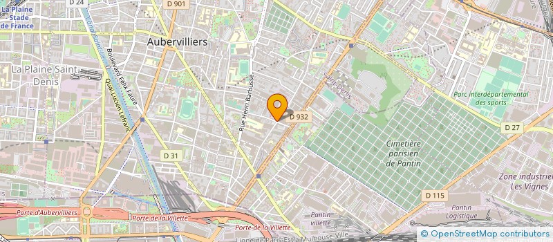 localisation de l'entreprise TRANSERVICE à AUBERVILLIERS