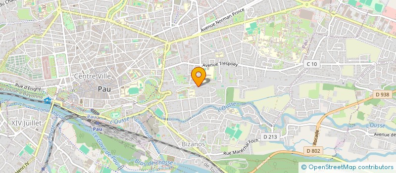 localisation de l'entreprise TRANSERVICES 64 à PAU