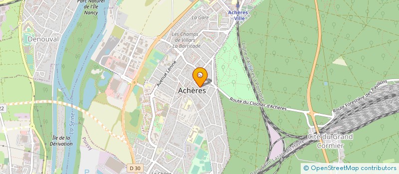 localisation de l'entreprise TRANSERVICES 78 à ACHERES