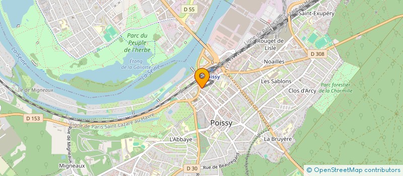 localisation de l'entreprise TRANSERVICES AYOUB  POISSY