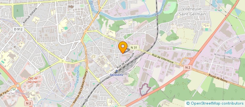 localisation de l'entreprise TRANSES à SOISSONS