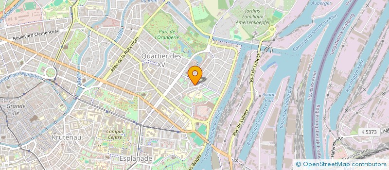 localisation de l'entreprise TRANSEST IMMOBILIERE à STRASBOURG