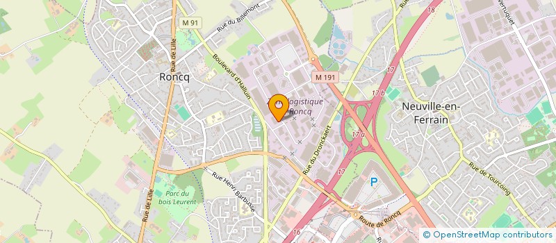 localisation de l'entreprise TRANSEUROPA ROOCK FRANCE à RONCQ