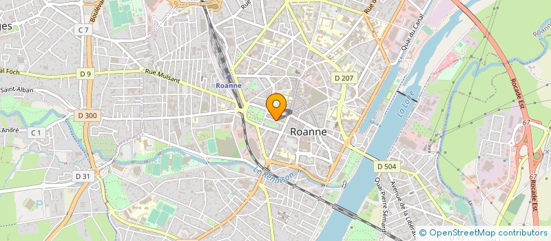 localisation de l'entreprise TRANSEUROPE à SAINT-ETIENNE