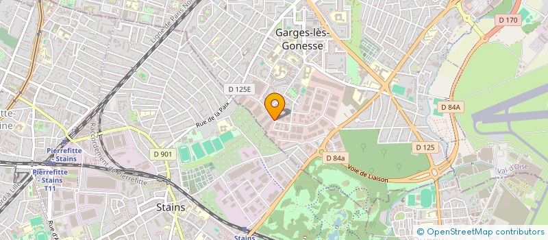 localisation de l'entreprise TRANSEX à GARGES-LES-GONESSE