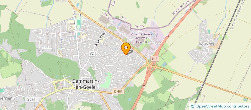 localisation de l'entreprise TRANSEXCURSIONS à DAMMARTIN-EN-GOELE
