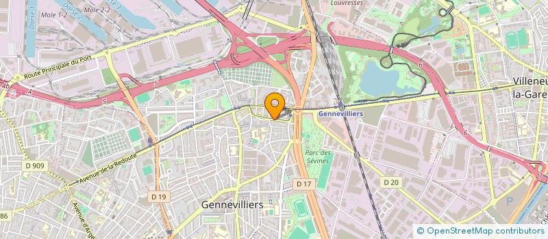 localisation de l'entreprise TRANSEXPRESS à GENNEVILLIERS