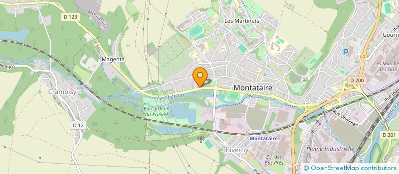 localisation de l'entreprise TRANSEXPRESS à MONTATAIRE