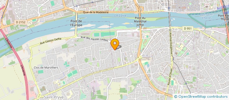 localisation de l'entreprise TRANSFACIL à ORLEANS