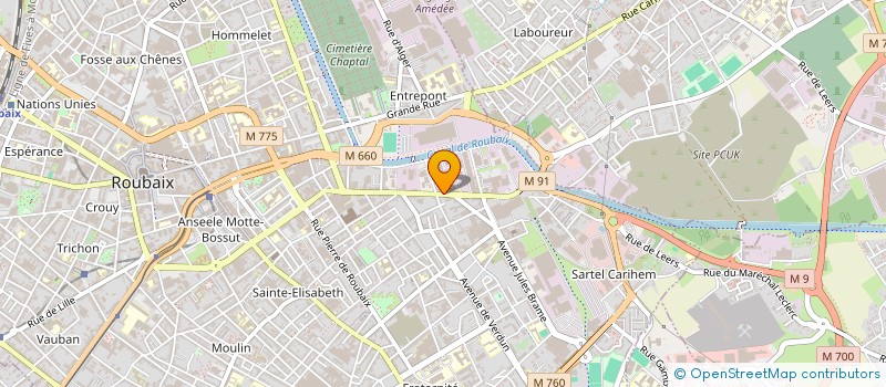 localisation de l'entreprise TRANSFAST LOGISTICS  ROUBAIX