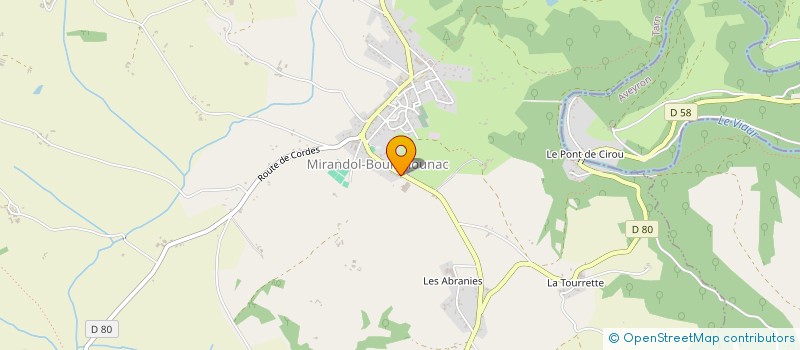 localisation de l'entreprise TRANSFEED à MIRANDOL-BOURGNOUNAC