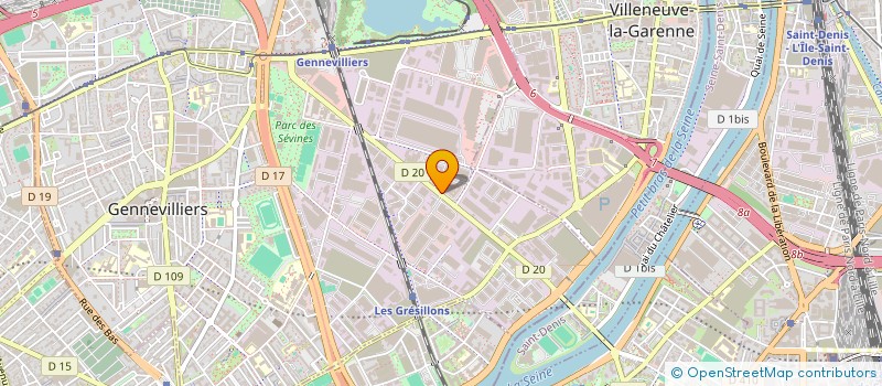 localisation de l'entreprise TRANSFEM à GENNEVILLIERS