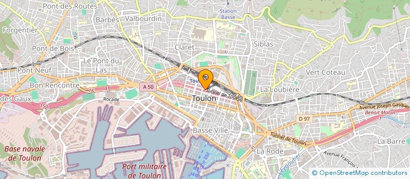 localisation de l'entreprise TRANSFERT  TOULON