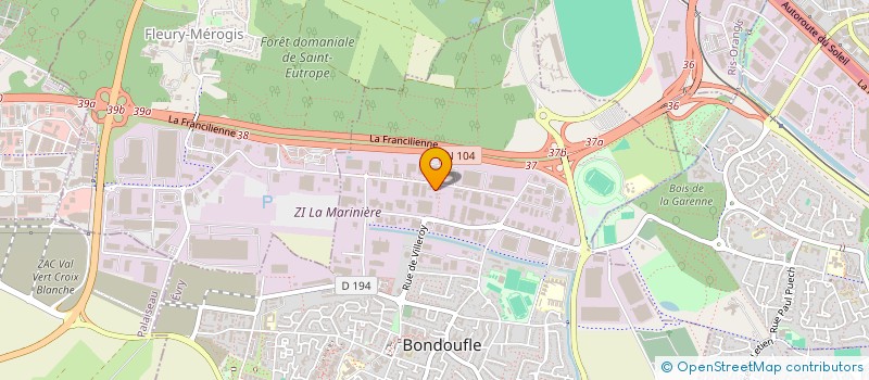 localisation de l'entreprise TRANSFERT ET ECONOMIE D'ENERGIE à BONDOUFLE