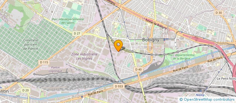 localisation de l'entreprise TRANSFERT SERIGRAPHIE à BOBIGNY