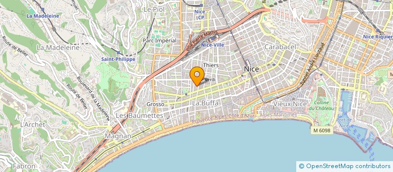 localisation de l'entreprise TRANSFERTS AZUR à NICE