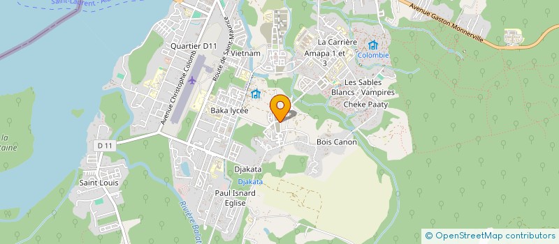localisation de l'entreprise TRANSFLUV MARONI & LOCATION à SAINT-LAURENT-DU-MARONI