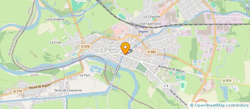 localisation de l'entreprise TRANSFLUVEURO EURL à DIGOIN