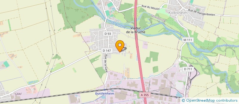 localisation de l'entreprise TRANSFLUVIUS à ERNOLSHEIM-BRUCHE