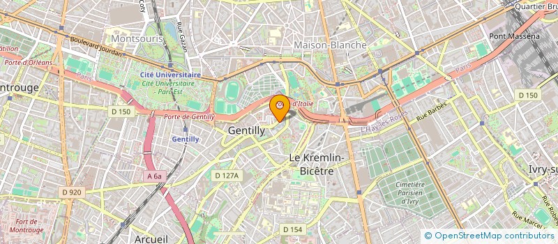 localisation de l'entreprise TRANSFONX à GENTILLY
