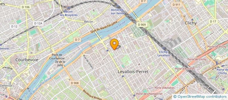 localisation de l'entreprise TRANSFORMANCE à LEVALLOIS-PERRET