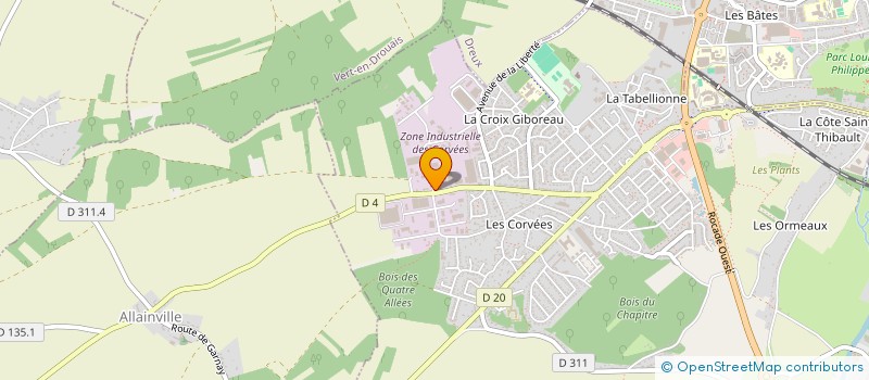 localisation de l'entreprise TRANSFORMATION CENTRE USINAGE PIGNON à VERNOUILLET