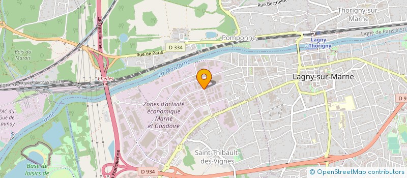 localisation de l'entreprise TRANSFORMATION D'EMBALLAGES à LAGNY-SUR-MARNE