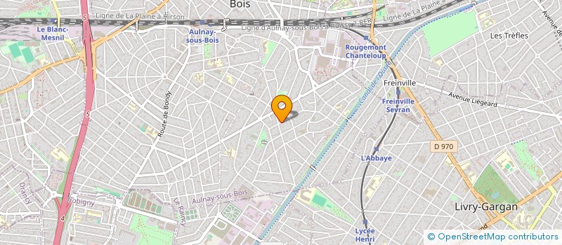localisation de l'entreprise TRANSFRET CARON à AULNAY-SOUS-BOIS