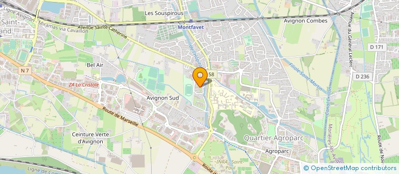 localisation de l'entreprise TRANSFRET MEDITERRANEE à AVIGNON