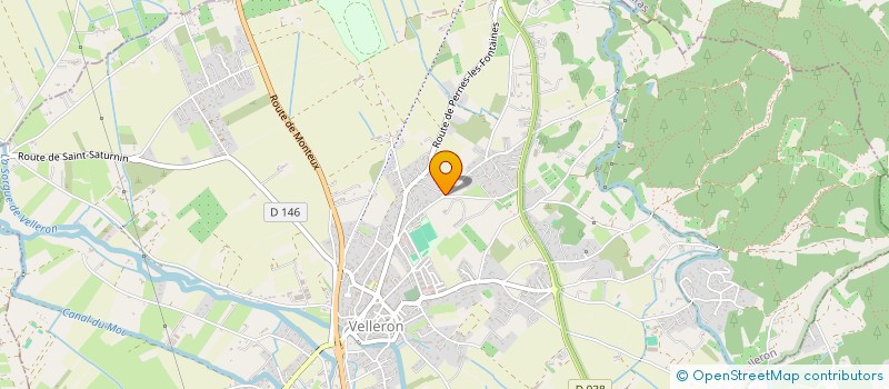 localisation de l'entreprise TRANSFROID 84 à VELLERON