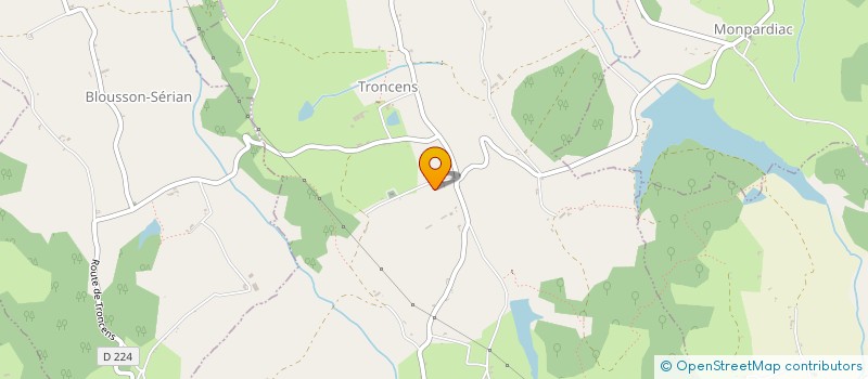 localisation de l'entreprise TRANSGESTION  TRONCENS