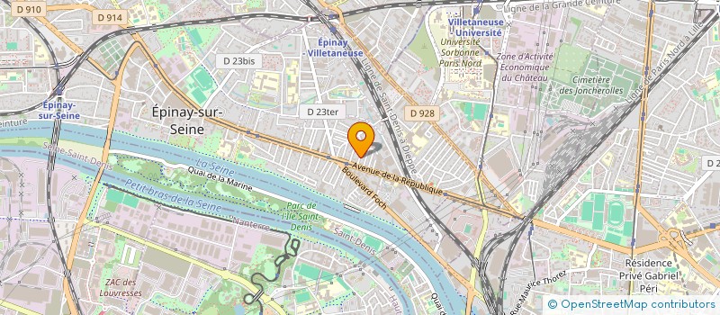 localisation de l'entreprise TRANSGET à EPINAY-SUR-SEINE