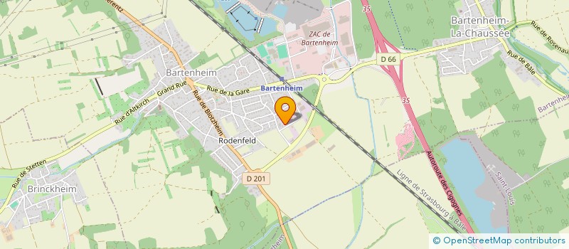 localisation de l'entreprise TRANSGOODS à BARTENHEIM