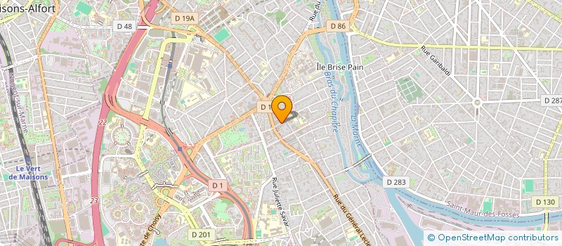 localisation de l'entreprise TRANSGREEN à CRETEIL