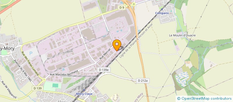 localisation de l'entreprise TRANSGREG à MITRY-MORY