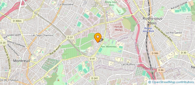 localisation de l'entreprise TRANSHORIZON à MONTREUIL
