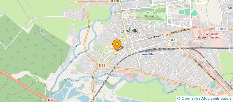 localisation de l'entreprise TRANSHUMANCE - POUR UNE SCENE CULTURELLE NOMADE  LUNEVILLE