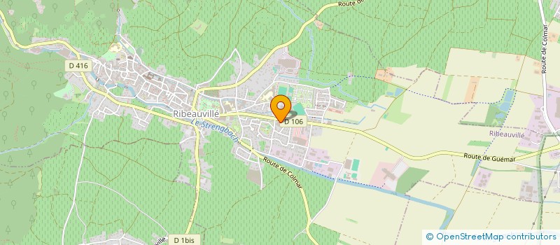 localisation de l'entreprise TRANSHYGIENE MEDICAL à RIBEAUVILLE