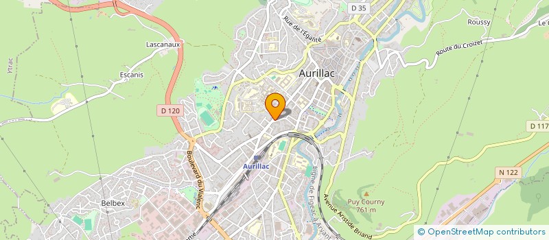 localisation de l'entreprise TRANSIDI à AURILLAC