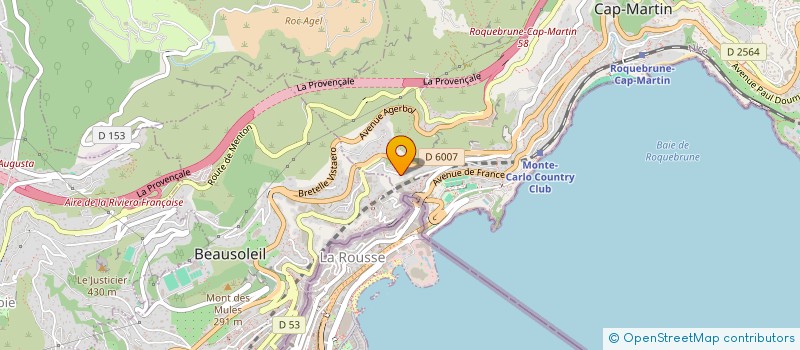 localisation de l'entreprise TRANSILVANIA à ROQUEBRUNE-CAP-MARTIN