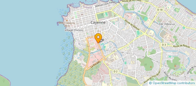 localisation de l'entreprise TRANSIMPEX à CAYENNE
