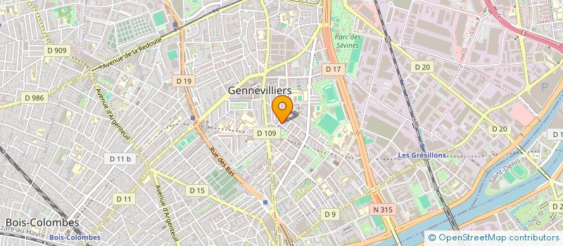 localisation de l'entreprise TRANSINI SERVICES  GENNEVILLIERS