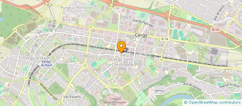 localisation de l'entreprise TRANSINTERIM à CERGY