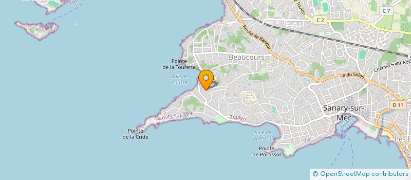localisation de l'entreprise TRANSINVEST SC à SANARY-SUR-MER