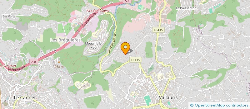localisation de l'entreprise TRANSIP à VALLAURIS